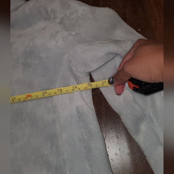 32 Degrees Heat Faux Fur Plush Full Zip Up Jacket size Large in Gray - Picture 7 of 8